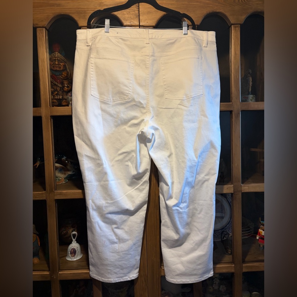 Talbots Flawless High Waist Modern Ankle White Pants Size 22W - Picture 6 of 7